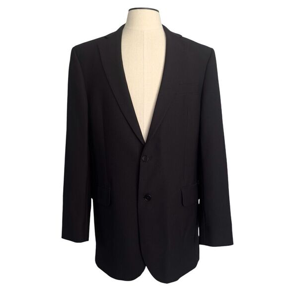 Brooks Brothers Sport Coat Jacket Mens 41L Wool Black 346 Stretch Blazer EUC - Picture 1 of 9